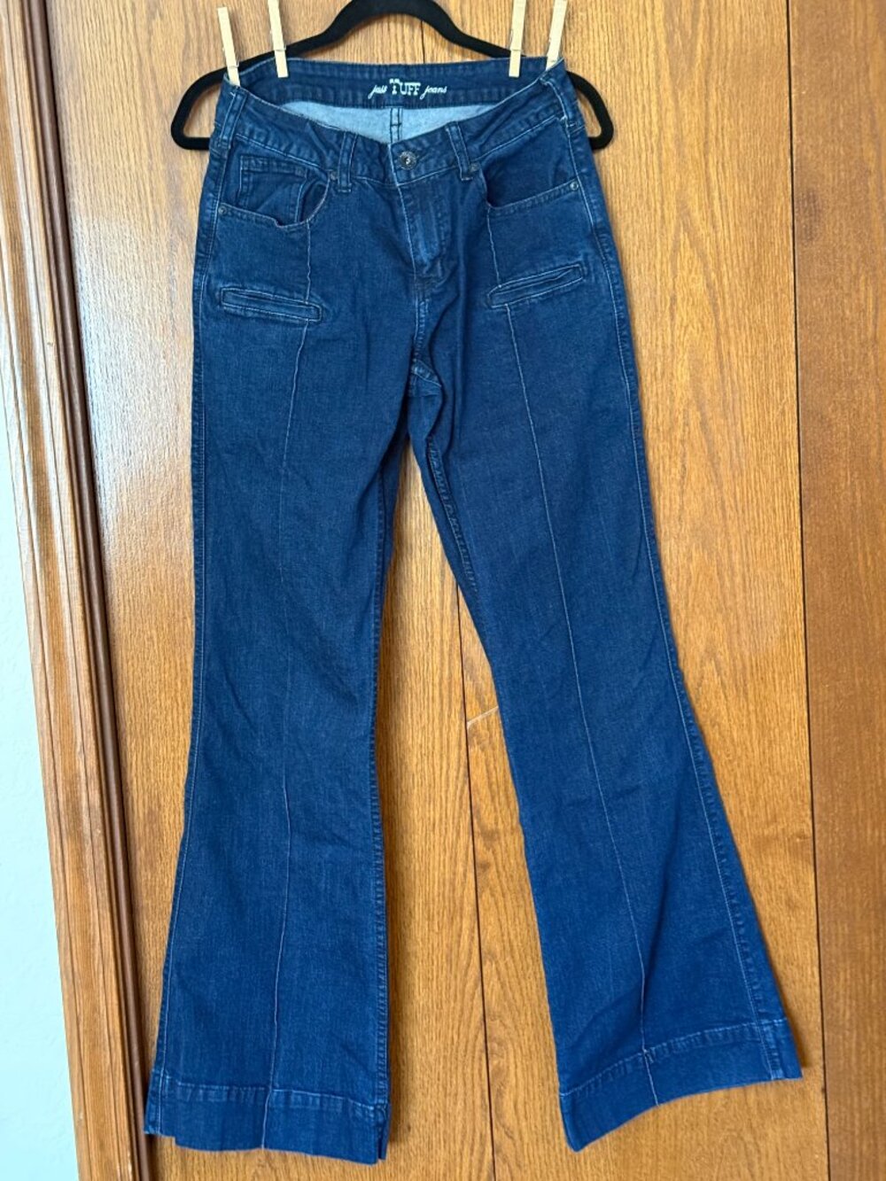 Cowgirl Tuff Just Tuff JTDEEP Jeans 29x35 Dark Wash Wide Leg Western